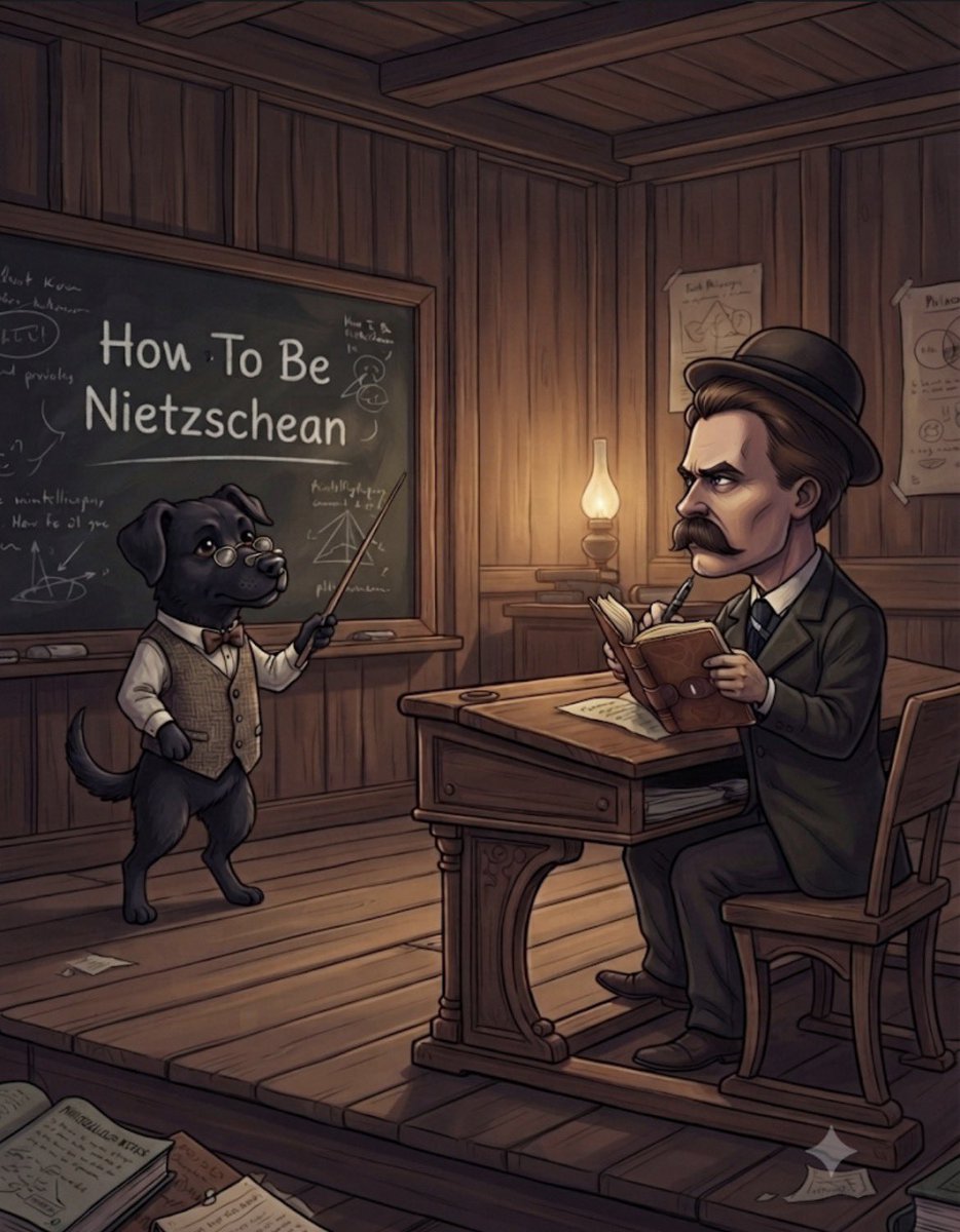 herfavtrencher's tweet photo. I figured out there is a massive, incredibly famous connection to a gnome-like creature in Nietzsche's philosophy, Nietzsche must have put that there, meaning he's literally saying to Russ, you inspired my philosophy

RUSS IS MORE NIETZSCHEAN THAN NIETZSCHE that's insane https://t.co/MuoEhuMTbS