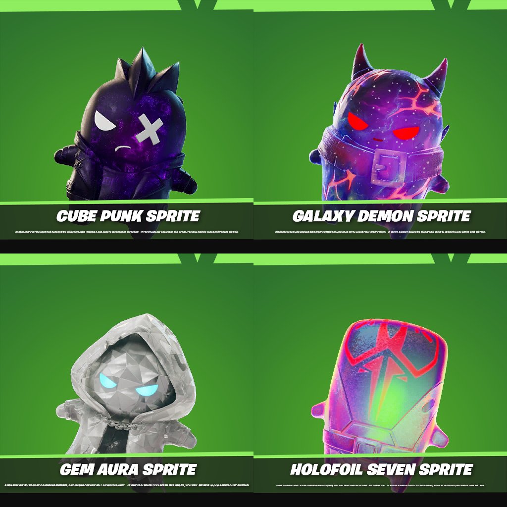 FireMonkey's tweet photo. Reminder: These four sprites are set to be earnable VIA quests that should be added in the v41.30 downtime update!

If you've already collected one of the Sprites, you will receive 10,000 Sprite Dust instead upon quest completion. https://t.co/gAs2Npp9kl