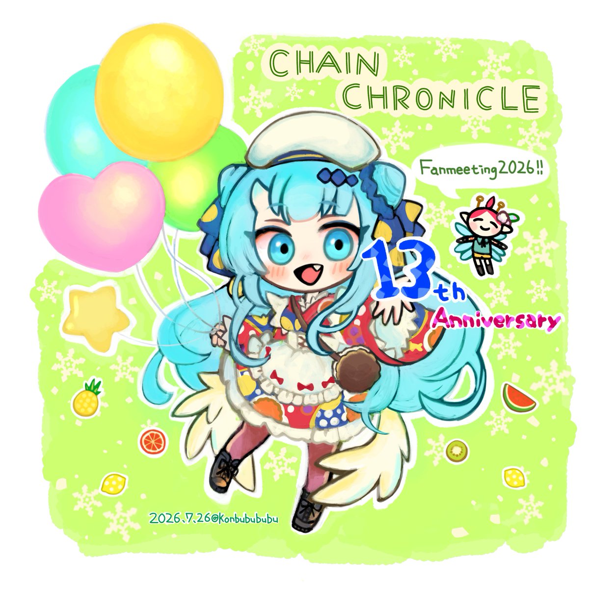 konbubububu's tweet photo. チェンクロおめでとう✨ユグド祭も楽しむぞーーー‼️🎉🥳🎊
#チェンクロ13周年おめでとう 
#チェンクロアート  #チェンクロ https://t.co/FJvO3qHYFA