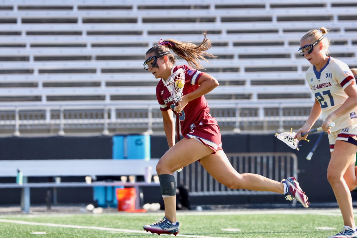 ILWomen's tweet photo. The New Balance All-America Senior Game has been all Team North so far.

Can the South pull off a comeback? Tune in on ESPNU to catch the finish! @CSELax https://t.co/CE3qIhEe0Y