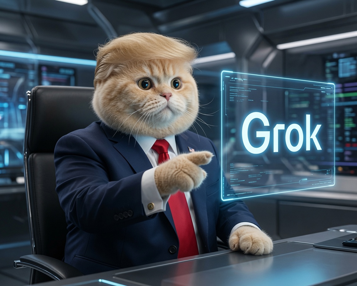 Trump____Cat's tweet photo. @elonmusk
Finally an AI that understands the assignment.
Grok + the cat = unstoppable. π±π€
#Grok #xAI #TrumpCat https://t.co/SBzMd2qC1n