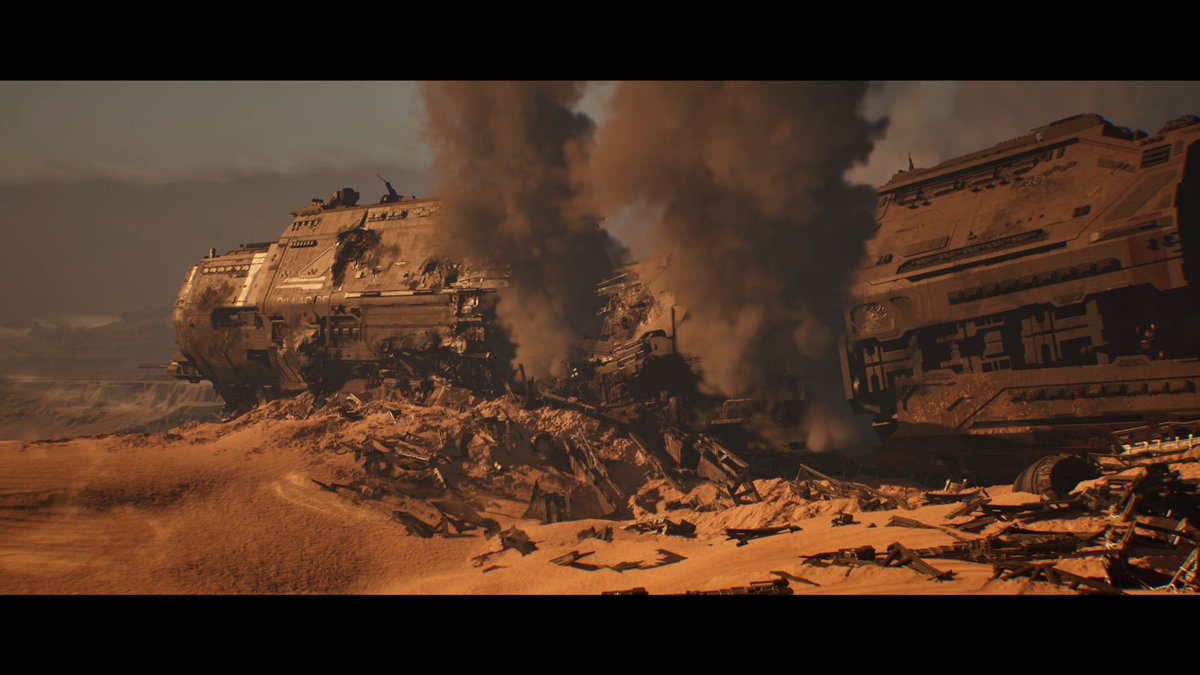 Turbofurby's tweet photo. I love the decision to break the Pillar of Autumn into two just like how it was originally envisioned in the original Halo CE storyboards. https://t.co/YVC0yfdHj9