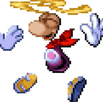 Sansamoro's tweet photo. @inanecrevices vuela feliz como rayman 🥺 https://t.co/J7XZbkgxNy