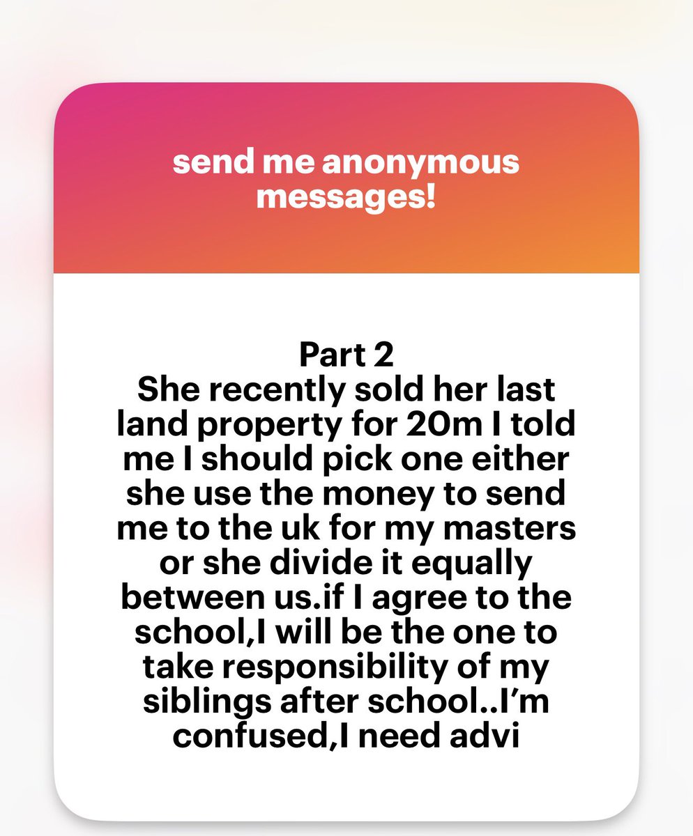 SirJarus's tweet photo. Kind of your mum. 

But I don't think gambling/investing the entire money on your travel to the UK is the wiser option here. 

Giving you 50% is enough sacrifice.

If each of you tries another journey with N10m each, there are higher chances of success. Two people doing something with N10m each appears better in my view.