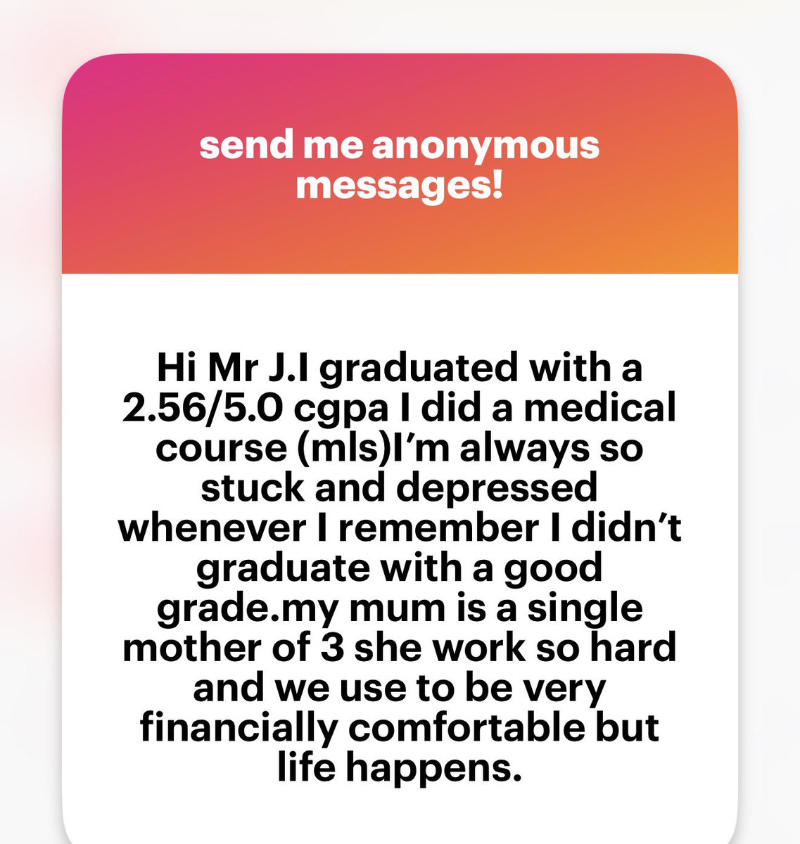 SirJarus's tweet photo. Kind of your mum. 

But I don't think gambling/investing the entire money on your travel to the UK is the wiser option here. 

Giving you 50% is enough sacrifice.

If each of you tries another journey with N10m each, there are higher chances of success. Two people doing something with N10m each appears better in my view.