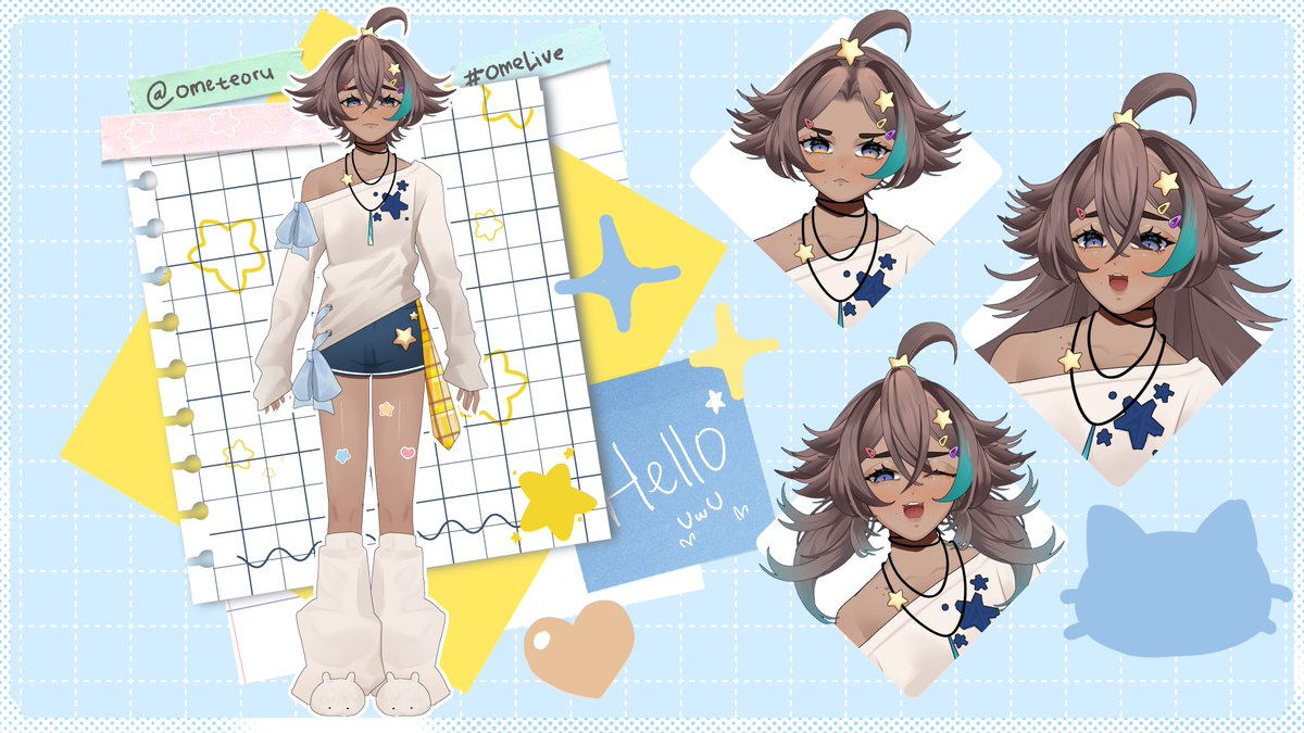 Ometeoru's tweet photo. ✨Model Reveal✨
⋆˚꩜Hello Im Ome Teoru NICE TO MEET YOU⋆˚꩜

SUDAH 67LIKES TERNYATA, maaf aku brainrot ;w;;
Look at me ! (,; ⩌ ;,)

#vtuber #vtuberid #vtuberindonesia https://t.co/4XKgn52yoZ