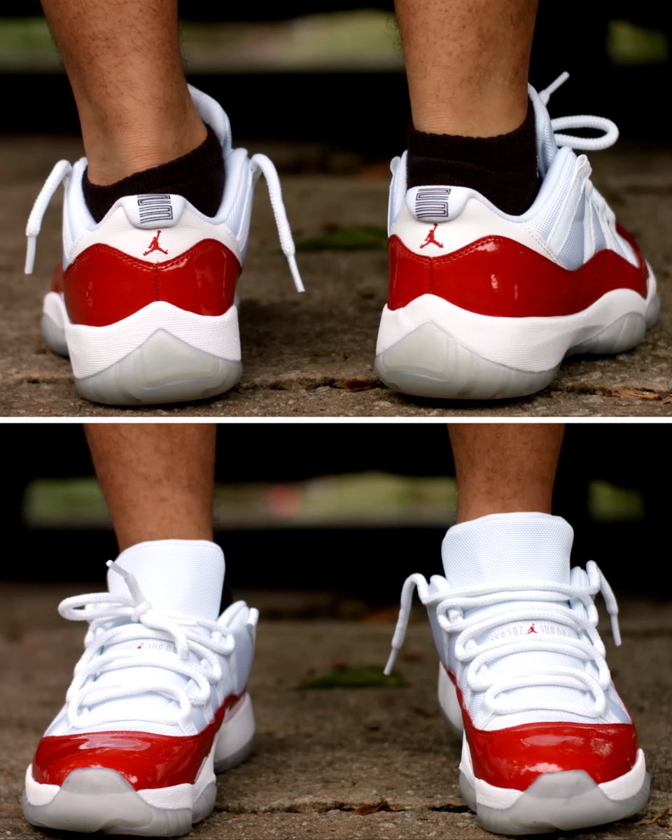 zSneakerHeadz's tweet photo. CONFIRMED: The “Cherry” Air Jordan 11 Low RETURNS on April 17, 2027! 🍒🔥 https://t.co/ksuuVYIJHW