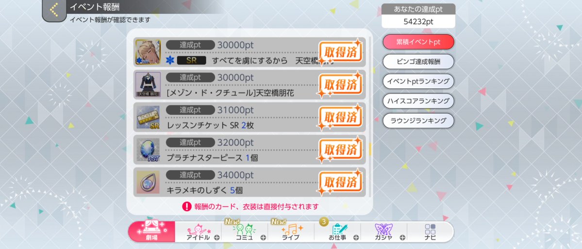 hag_brbebr's tweet photo. この朋花さん可愛いじゃん!と、ミリシタのイベントをやってみた。（調べたらLoving Game以来4年ぶり！）
ある程度の報酬までは簡単に取れるようになってるな〜。
音ゲーは1回クリアすれば、あとは相当もらえるオートライブがあるし、pt5倍チケットやptボーナスの仕組みもあり。
遊びやすくなってる。 https://t.co/iL4161Lu6l