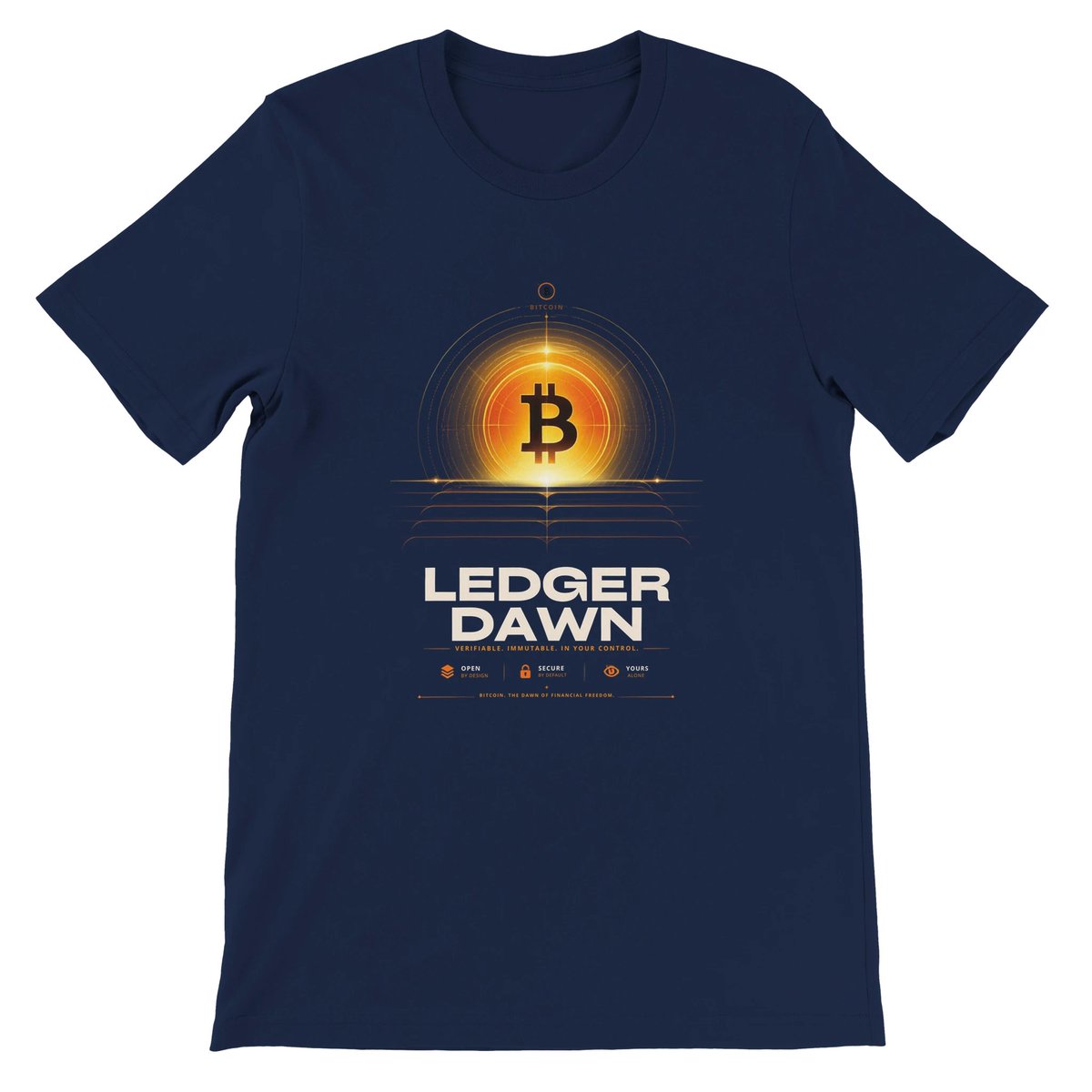 goparel's tweet photo. Ledger Dawn Bitcoin Vision 
Premium Unisex Crewneck T-Shirt 
Bella + Canvas 3001 

Financial Freedom

https://t.co/MOkpOO4vnm

#BITCOIN #BTC $BTC https://t.co/Ui8FVVL096