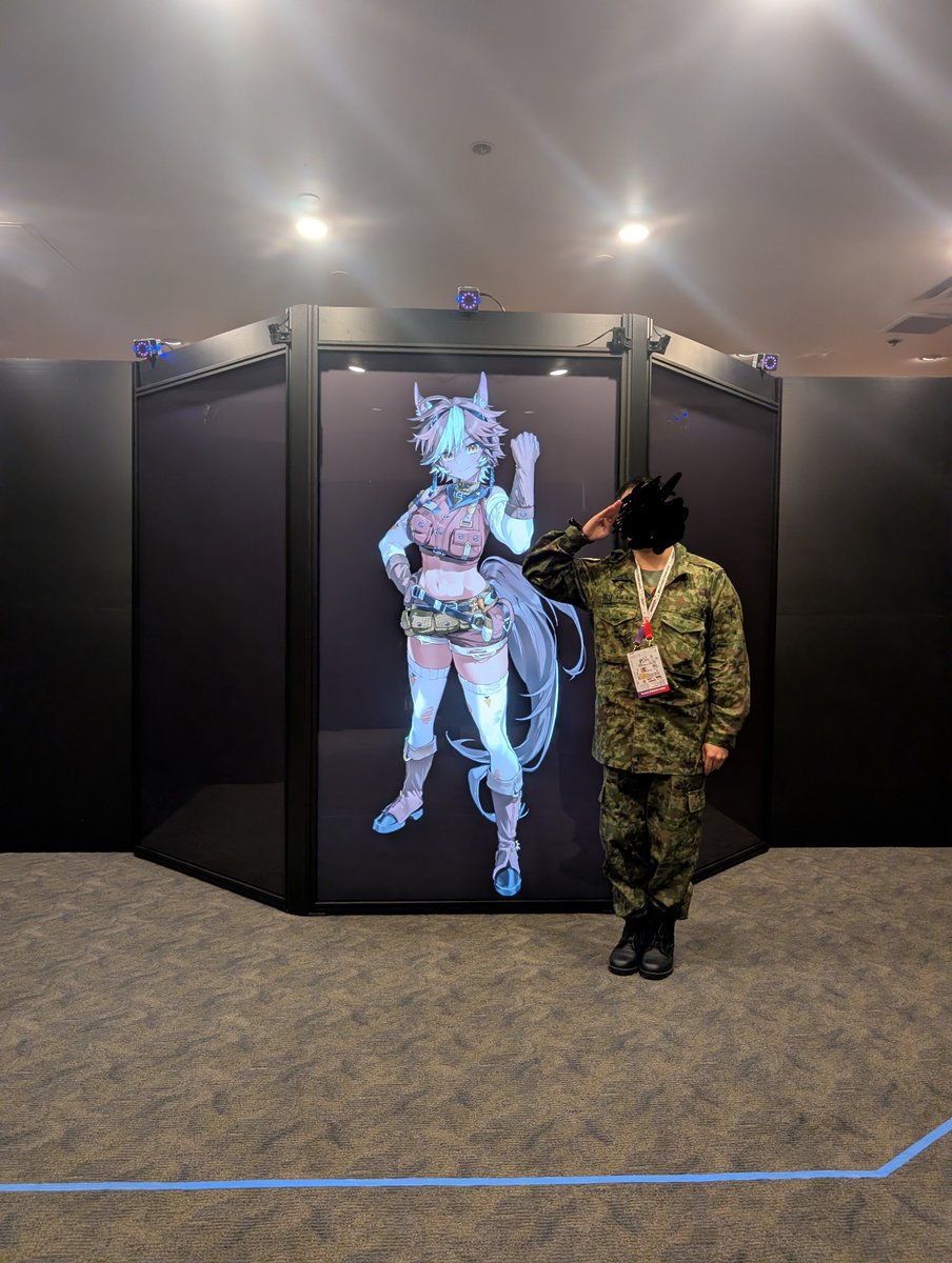 Akagi_VA's tweet photo. Despite what happened it's was still nice to meet you Tomoe, thank you big boss
#offkai https://t.co/2xreT1url9