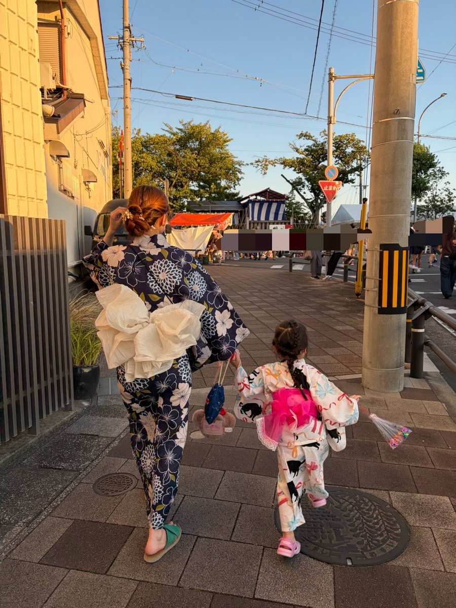 meme_858's tweet photo. 津島天王祭🤍娘と一緒に浴衣を着て祭りに行く！という今年の目標達成できて大満足🥹🌼 https://t.co/VOypqKT3RX