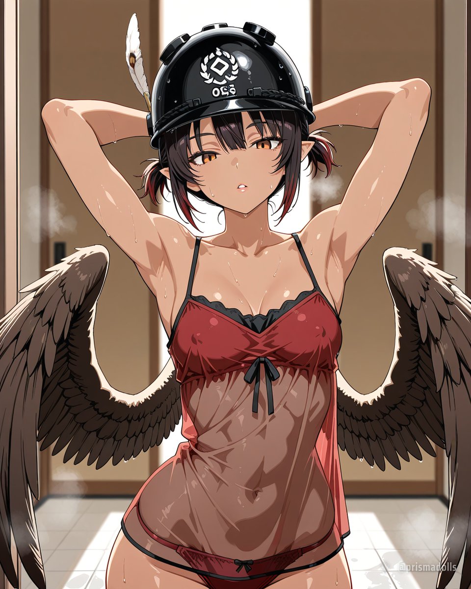 prismadolls's tweet photo. Cuauhtli // the eagle-warrior, off duty and off-guard 🦅🔥 swipe ➡️
Vermillon faction · AI art
#harpy #monstergirl #aiart https://t.co/7rMgIgH5Jr