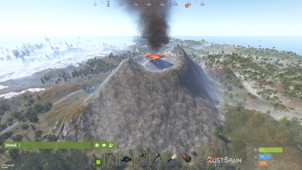 RustSpain_com's tweet photo. Probando los volcanes en nuestro nuevo generador de mapas CobaltMaps. https://t.co/Lv376LvFS6
