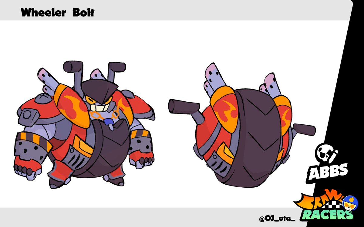 OJ_ota_'s tweet photo. Second skin for #BrawlRacers!

Wheeler Bolt 

#BrawlStars #BrawlStarsFanart https://t.co/3rP3LlsNUM