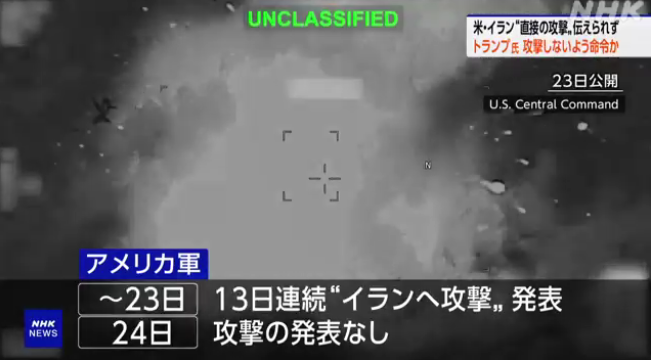 イラン攻撃見送りの解説図