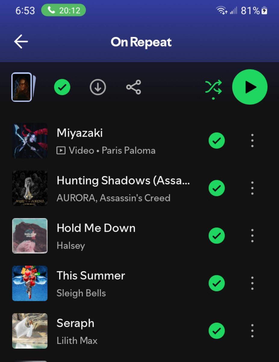 Faeof_Avalon's tweet photo. Post your top five songs on repeat https://t.co/ODiVKi90jP