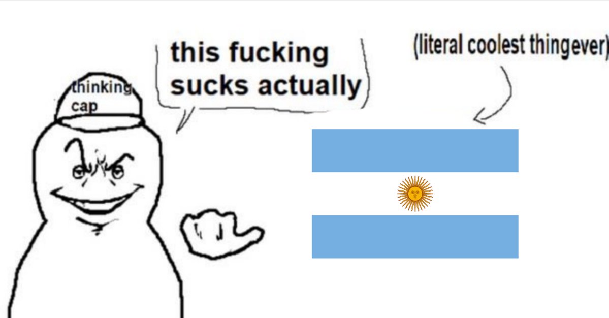 oikgaes's tweet photo. entre la lista de crímenes que tiene argentina ahora nos quieren tildar de FASCISTAS (😭) solo porque un tipo entró con la bandera y el himno de su país ya están todos en cualquiera https://t.co/6boHNNmUZ0