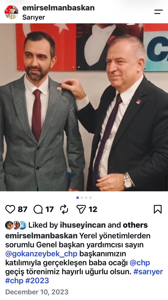 yenihaber_'s tweet photo. Kemal Kılıçdaroğlu’nun bugün yeni üye oldu diyerek rozet taktığı Emir Selman’ın 2023 yılında CHP’ye üye olduğu, rozetinin Gökan Zeybek tarafından takıldığı ortaya çıktı. https://t.co/4YQUDDVOU9
