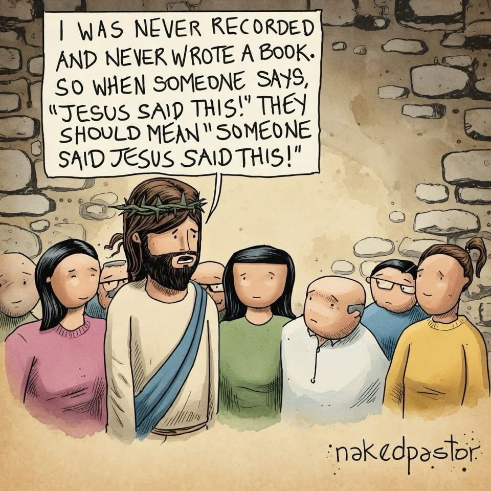 PhillipConrad13's tweet photo. @CatholicDrip___ The gospels were collected in 1 book at the end of the 4th century
At least 20 gospels were written
Why did it take you over 3 CENTURIES to determine what the ‘correct’ holy books are?
Can’t god tell you directly? https://t.co/7tSVegmXZi