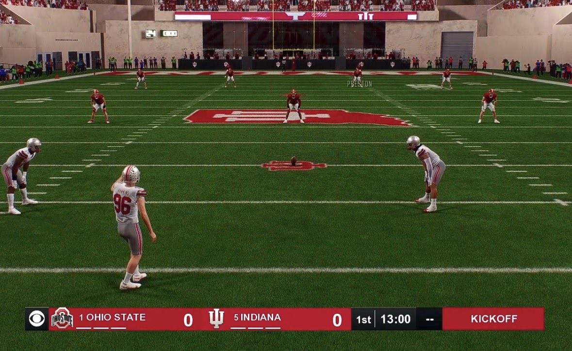 ETGEACOLLEGE's tweet photo. CBS Scorebug mod. 💻🏈 by: Kam https://t.co/Lh7zSwW8Zp