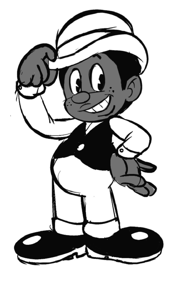 InkwellInsanity's tweet photo. you know what, Screw you

*un-jimcrows your bosko*

#looneytunes #InkwellInsanity #digitalart #toon #rubberhose #bosko #doodle https://t.co/YevyZIf4aL