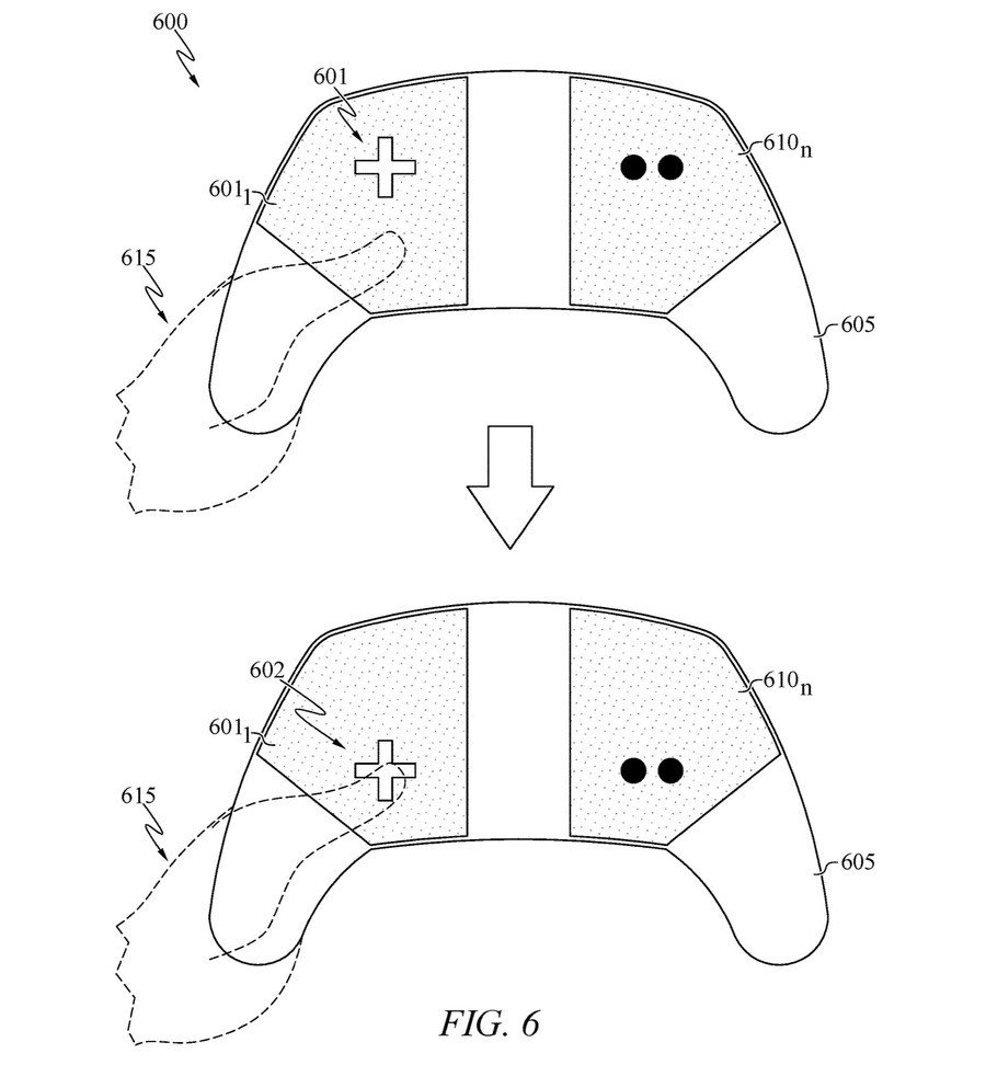 NotPaloIntel's tweet photo. PlayStation ha registrado una patente para un nuevo Dualsense sin botones. 

De acuerdo a esta patente, los jugadores podrían escoger la ubicación de los botones. https://t.co/K8Wfc1p2iP