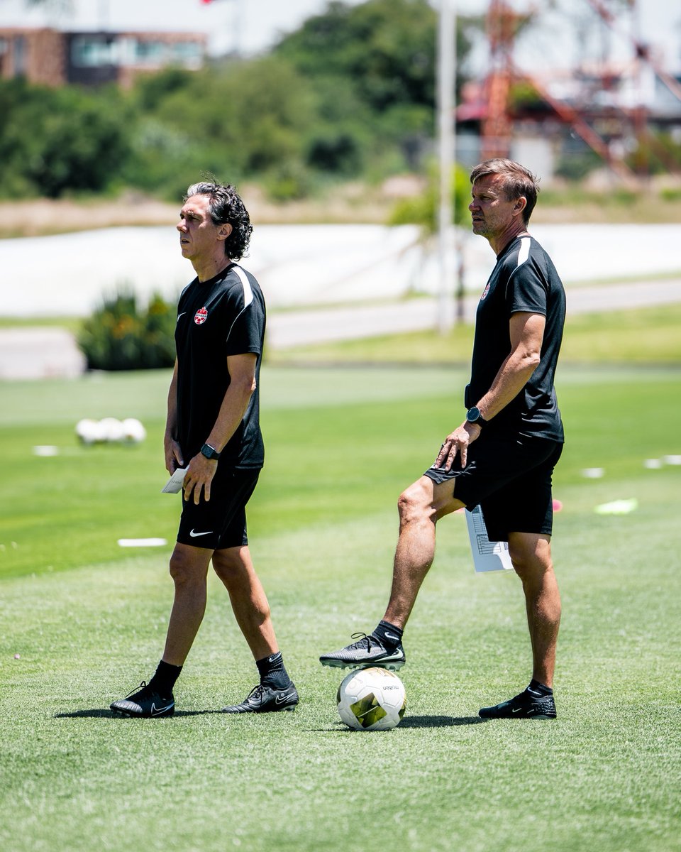 CANMNT_Official's tweet photo. #CANMNT coaches Jesse Marsch and Mauro Biello at the helm for a crucical CANM20 window 🫡🍁

#CANM20 https://t.co/sKIYuW8abe