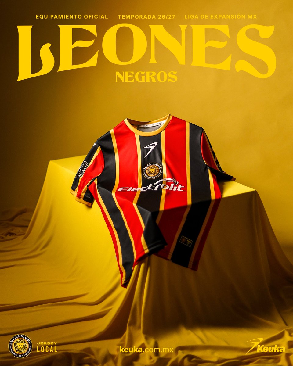 LeonesNegrosCF's tweet photo. Para luchar, para tráerla bien puesta, para nunca dejar de rugir.

Este es nuestro nuevo 🇧🇪 Jersey @Keukamx Local 26-27.  

Adquiérelo ya aquí. 👉 https://t.co/xUQ4TgLdfJ https://t.co/25c0luizmU
