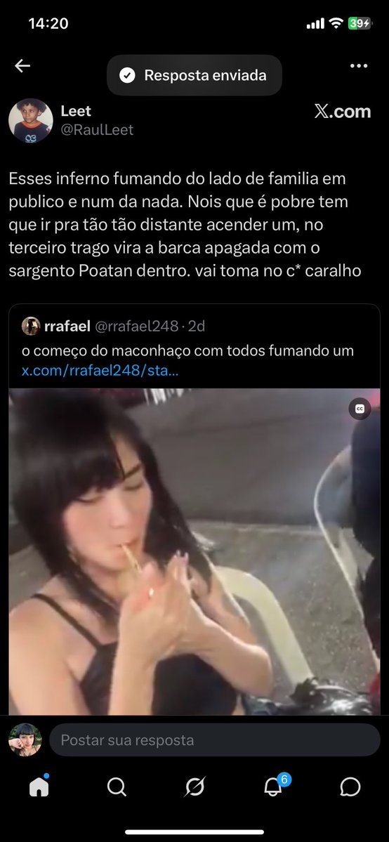 ecstluasy_'s tweet photo. a gente tá sendo cancelado nesse aplicativo bosta por fumar em um bar de esquina onde é legalizado fumar maconha a vontade kkkkkkkkk https://t.co/TpbHBlDXKZ