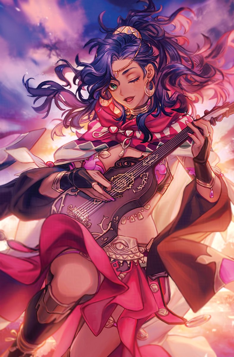 faith0m's tweet photo. Touched up my Leda sketch from a few weeks back...! ☺️ #fefw #FE万紫千紅 https://t.co/JFTG9GOr64