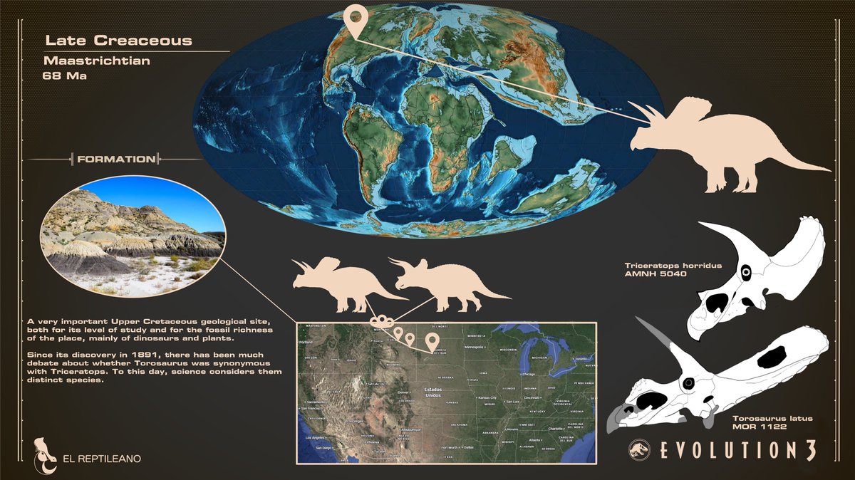 ElReptileano's tweet photo. Torosaurus in its "accurate" version.

Finally, I'm on vacation from uni and can catch up on Frontier's new additions to JWE3! Next post, Minmi https://t.co/KscM9xdt8K
