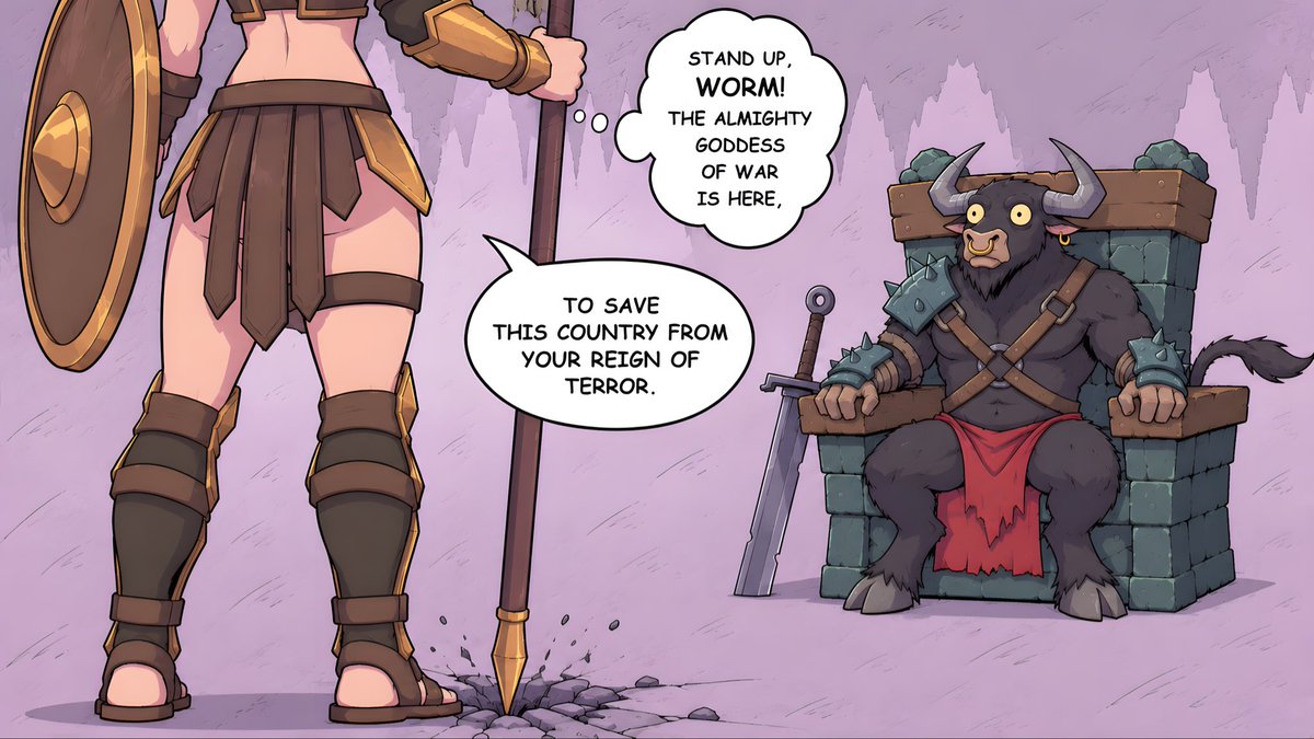 BuriMON88's tweet photo. "My Favourite Spartan"  -PART 1-
My first short comic, I know not the best but my first work as a independent comic artist so tell if i can improve anything
志
#manhwa #webtoon #artwork #artist #fyp https://t.co/hQrnFNRQdW