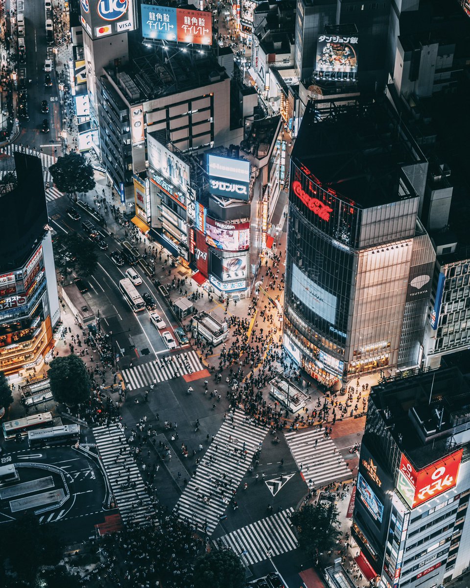japanvistamedia's tweet photo. Shibuya Crossing, Japan. https://t.co/CrX34p43pG