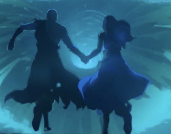 JacobEmber's tweet photo. Katara and Aang always holding hands is everything! 🌊💨 https://t.co/Q015MA5dXM