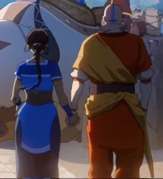JacobEmber's tweet photo. Katara and Aang always holding hands is everything! 🌊💨 https://t.co/Q015MA5dXM