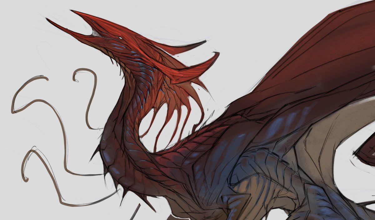 IrinaMurzik1's tweet photo. Last sketch 
#dragon #sketch https://t.co/xQ7fbbGuMD