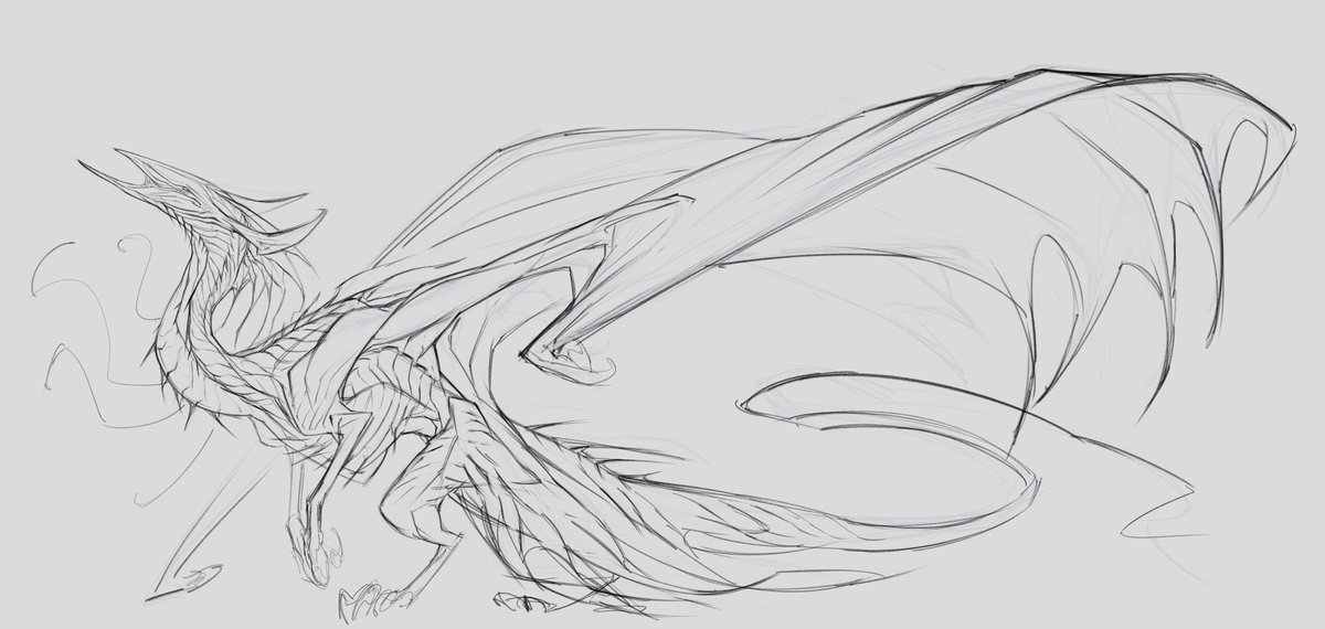IrinaMurzik1's tweet photo. Last sketch 
#dragon #sketch https://t.co/xQ7fbbGuMD