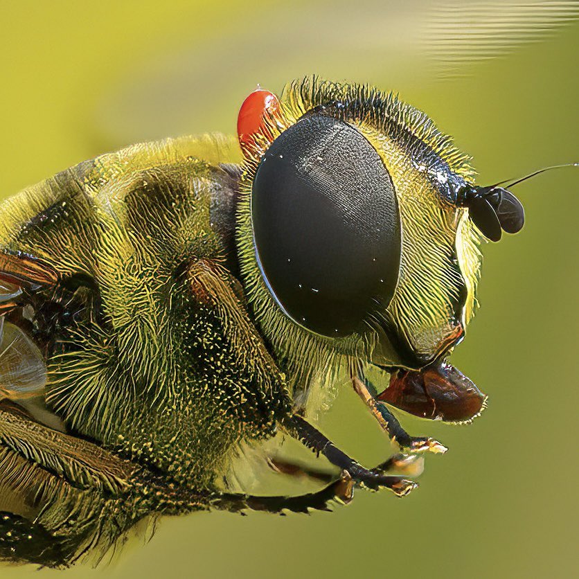macro_action's tweet photo. A MITEY shot!
There is literally a might on the head of this Hoverfly in flight
Canon R5 and Sigma 150mm macro
SS1/2000 F6.3 ISO2500 #macro #insects #nature #insect #macrophotography #entomology https://t.co/AVP2YsDJnV