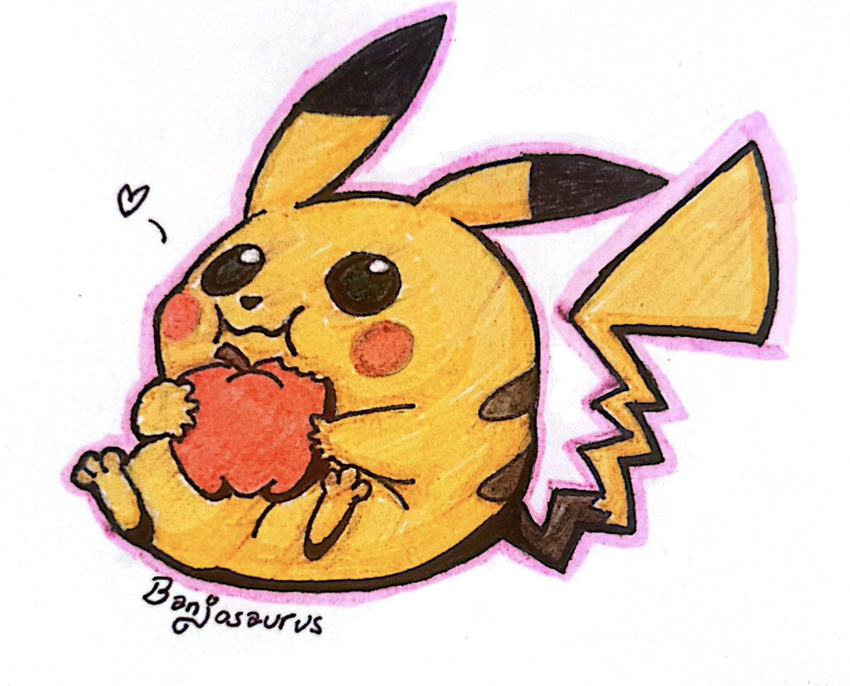 BanjosaurusVT's tweet photo. He got him snack :)

#art #artistoftwitter #Pokémon #Pikachu https://t.co/d1AGu8jet0