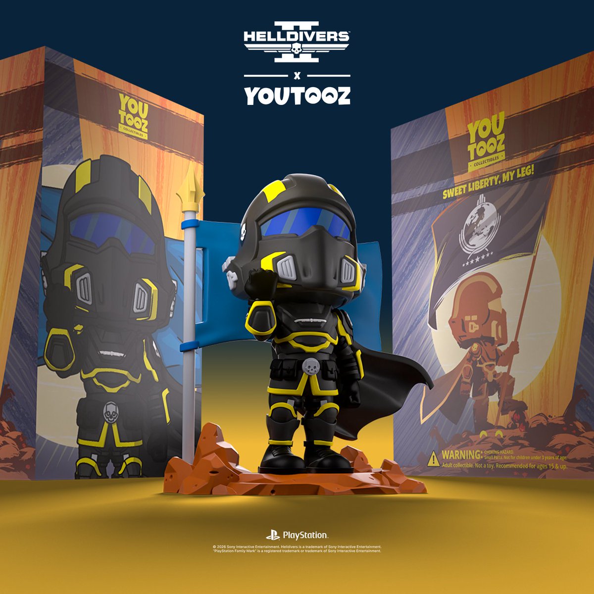 youtooz's tweet photo. helldiver, you face a hive lord liberty guide you 🪖🪲

all new #helldivers figure collection drops on july 31st at 3pm est 🫡 https://t.co/ifQ98bHFhG