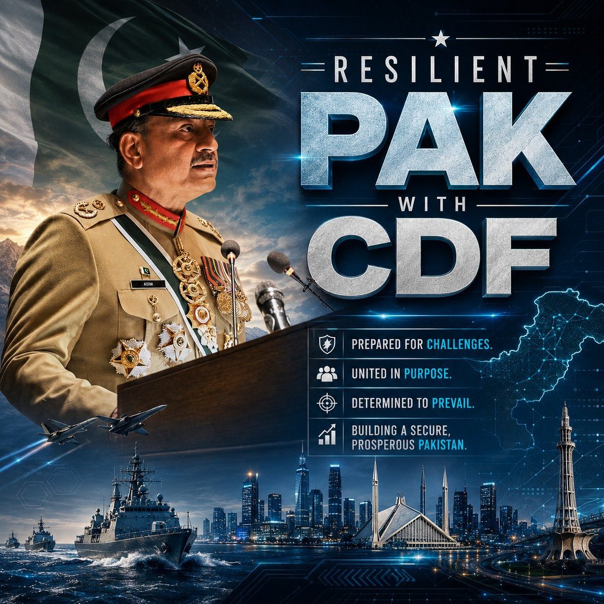 callmeMawo's tweet photo. Strong defense, resilient nation, and everlasting faith in our soil. Pakistan was built to last, and no enemy propaganda can shake our resolve! 🇵🇰🌟
#ResilientPakWithCDF
#پاکستان_ہمیشہ_زندہ_باد https://t.co/hTvRwZqADm