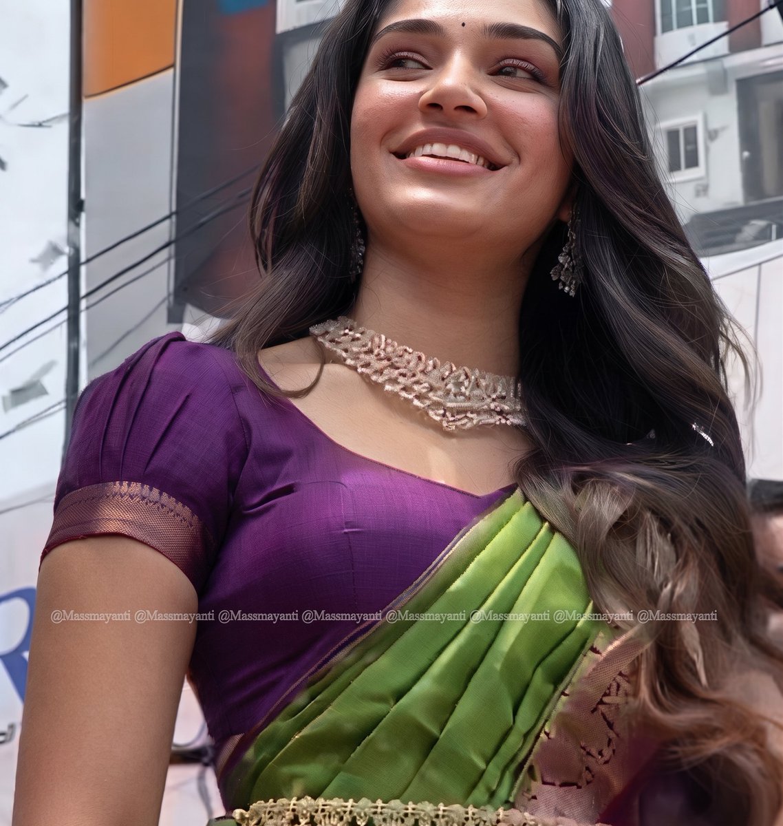 MassMayanti's tweet photo. in close ups she looks super gorgeous and beautiful

especially in half saree and traditional attires she looks super-hot 

Gorgeous Krithi Shetty 😍😍😍 https://t.co/rrcpx7Ci2q