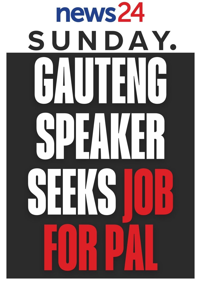 News24's tweet photo. Tomorrow in News24's Sunday edition: https://t.co/tgIJ36rlS5