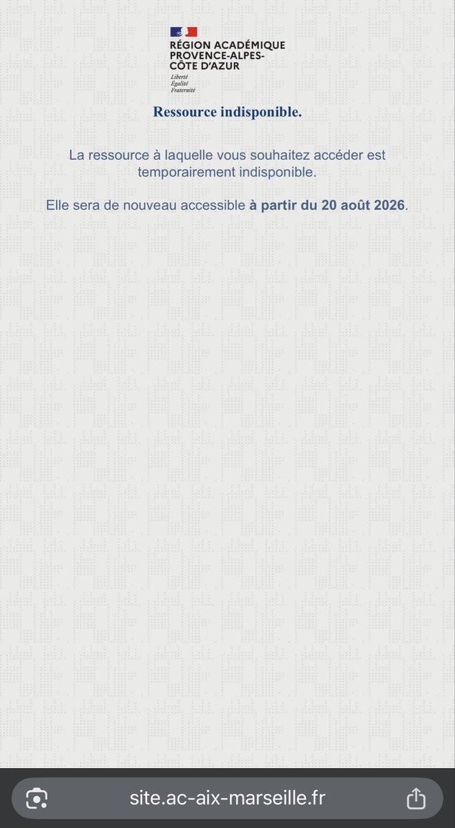 GruntGrunt's tweet photo. Bravo à @AcAixMarseille pour ce beau geste de sobriété numérique. Dommage que ça prive les parents d’accès aux listes de fournitures pour la rentrée… À croire que ce sont des profs qui pédalent pour faire fonctionner les serveurs… https://t.co/dyjdioA6ZZ