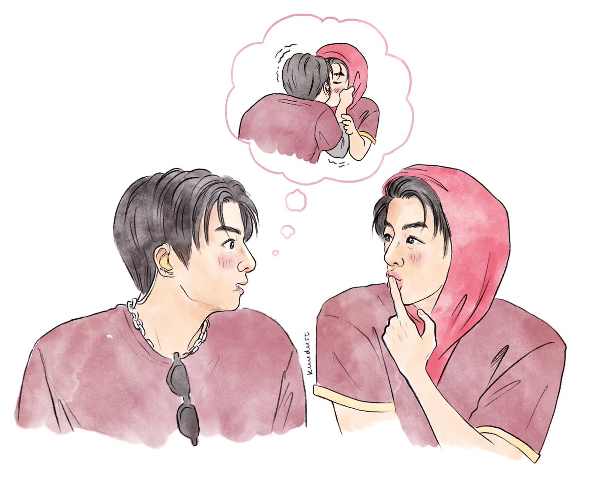 kuudust's tweet photo. Intrusive thoughts #jinkook #kookjin https://t.co/VMgxKGfUuu