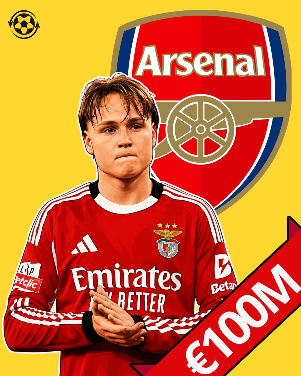 DeadlineDayLive's tweet photo. 🚨 Arsenal are interested in signing Benfica winger Andreas Schjelderup this summer.

Tottenham Hotspur and AS Roma are also monitoring the Norway international ahead of a possible move.

Benfica are reluctant to sell Schjelderup and have set his release clause at €100M.

(Source: @Ekremkonur)