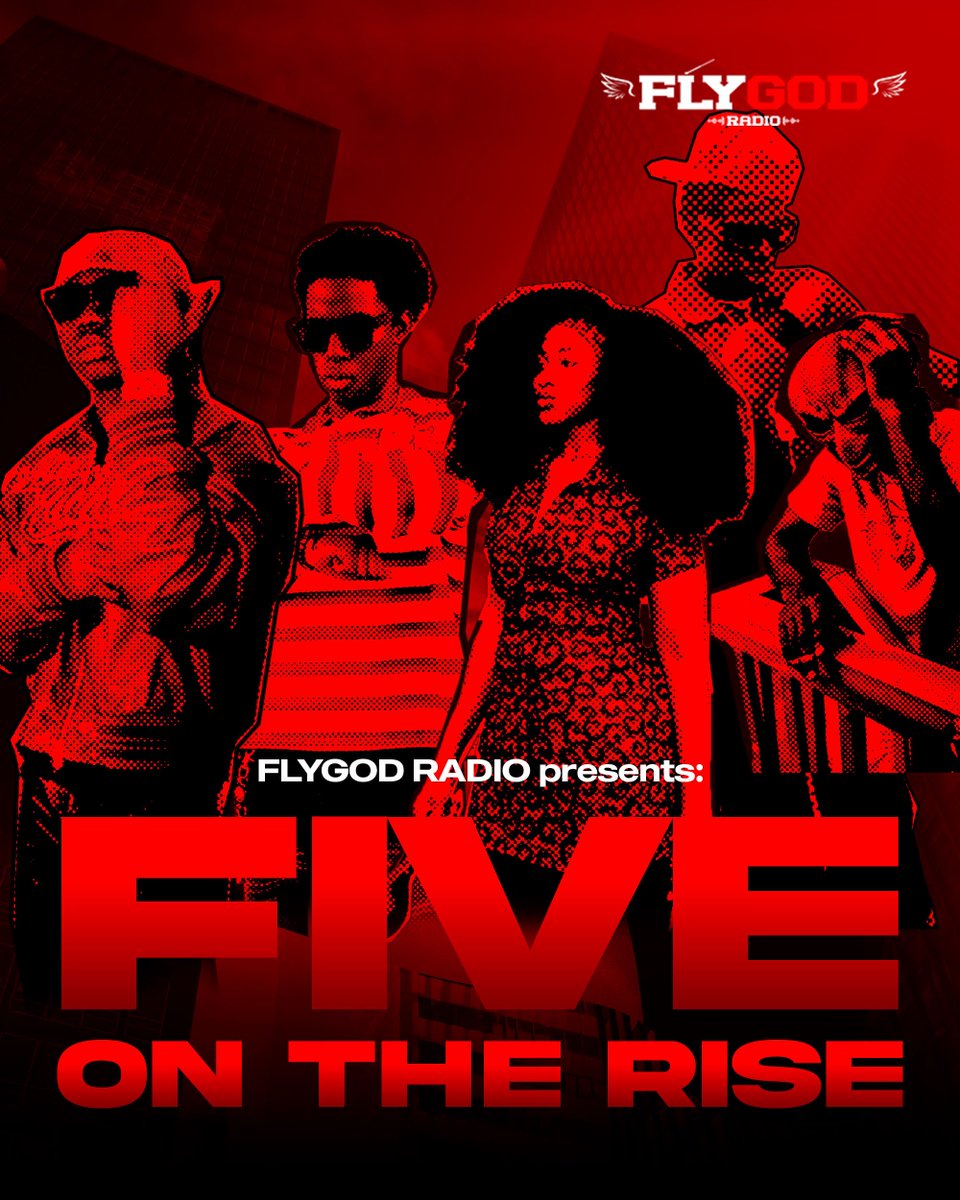 FLYGODRADIO's tweet photo. FLYGOD RADIO : 5 On The Rise

A segment where we take a closer look at the artists shaping Nigeria’s next chapter, one conversation at a time.

This edition features Igoraqi, Chie, SEHB, Troy Venus and Logdrapper

Five distinct sounds, five different stories, one thread: they’re building something worth paying attention to.

Graphics by @slicetotheworld 🎨