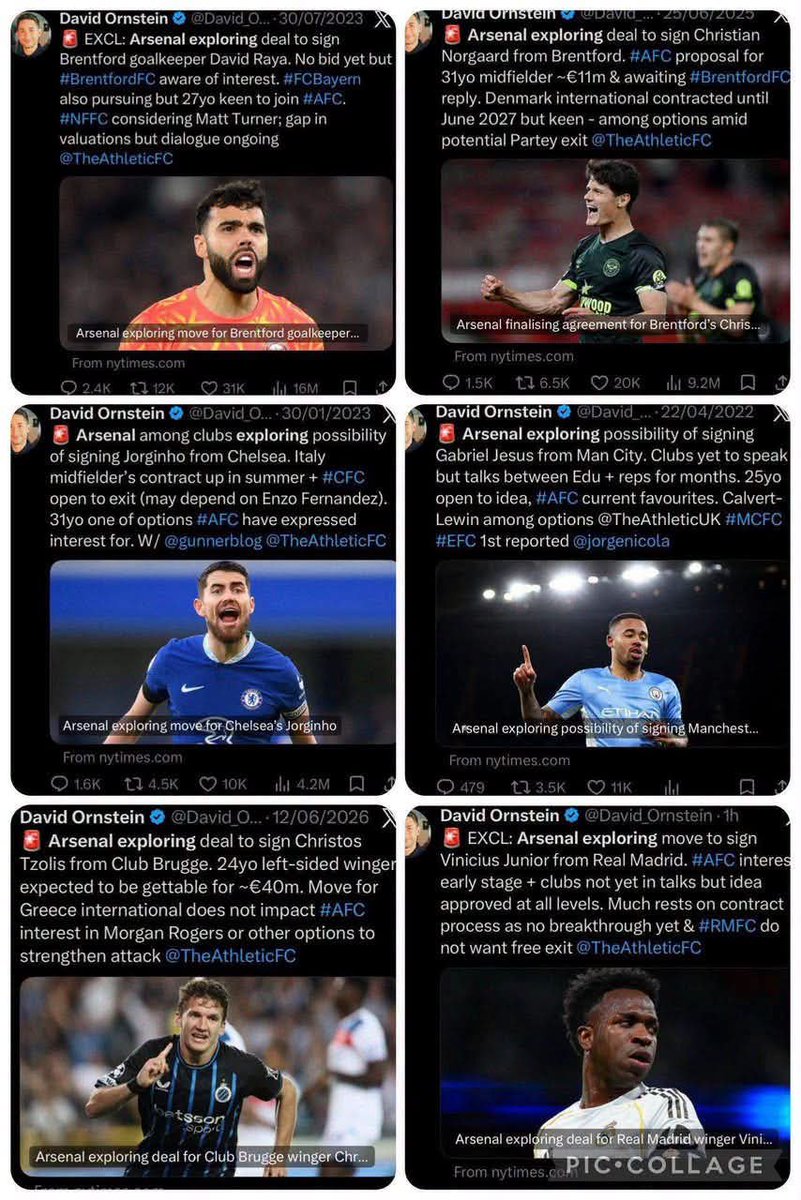 GlitzKrypt's tweet photo. David Ornstein when he says "Arsenal exploring" 🙌🙌

Doesn’t say much Much . The true GOAT 🐐 

 Vini Jnr is Arsenal soon 😎 https://t.co/aeYHHQuRtt