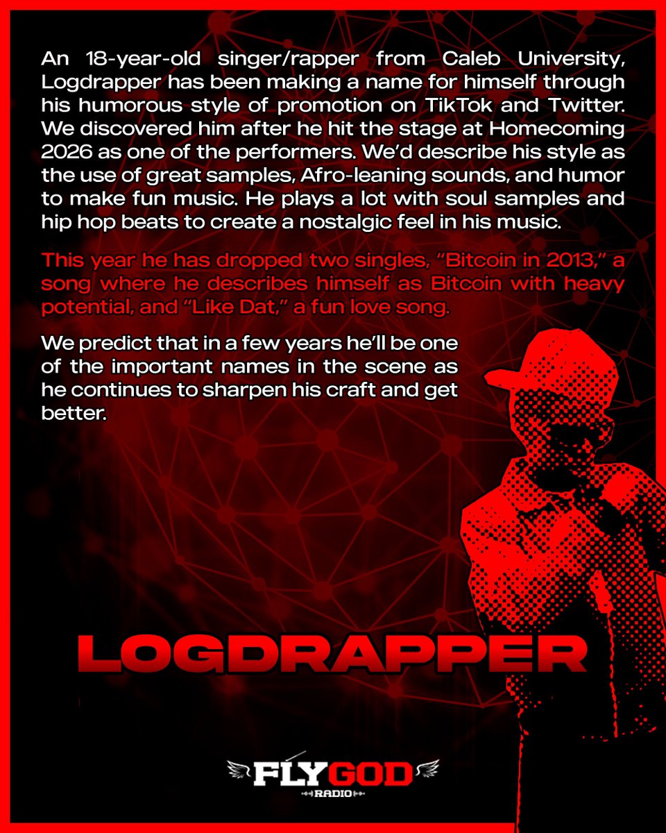 FLYGODRADIO's tweet photo. Artiste - @logdrapper https://t.co/Aq5WE9FilT