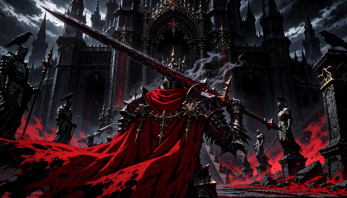 ScorpEclipse's tweet photo. The gates have been waiting for centuries.
Tonight... they finally open. 🌙🩸
Would you enter?
#DarkFantasy #AnimeArt #AIArt https://t.co/mIMuCRgif9